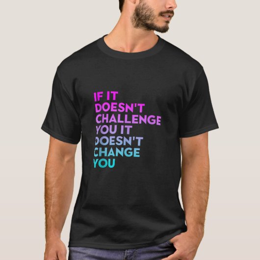 T-shirt Exercice Inspirationnel Motivational Gym Workout Q (Devant)