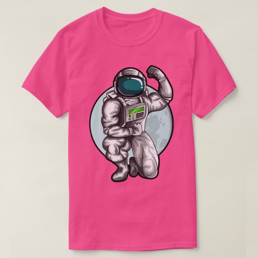 T-shirt Exercice physique de l'astronaute de demain (Design devant)