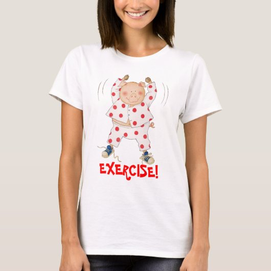 T-shirt Exercice porcin mignon (Devant)