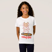 T-Shirt Exercice porcin mignon (Devant entier)