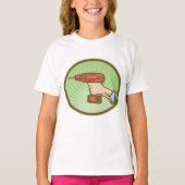 T-shirt Exercice sans fil rétro (Devant)