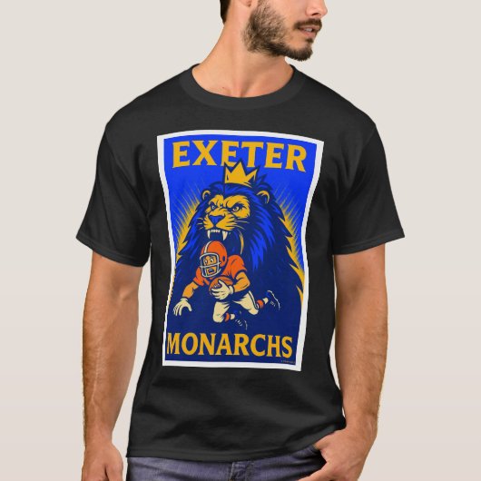 T-SHIRT EXETER, CA MONARCHS CLASSIC FOOTBALL T-SHIRT. (Devant)
