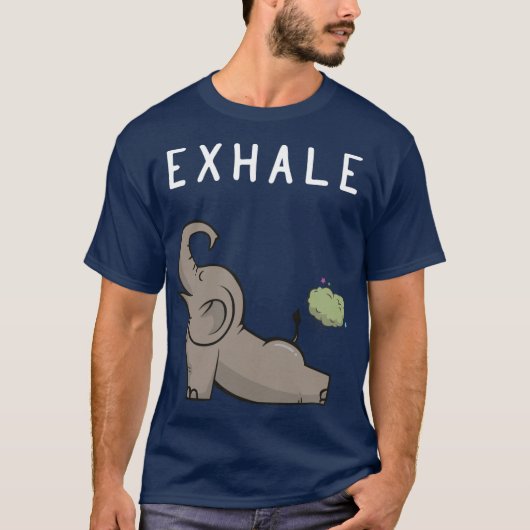 T-shirt EXHALE ELEPHANT friends (Devant)