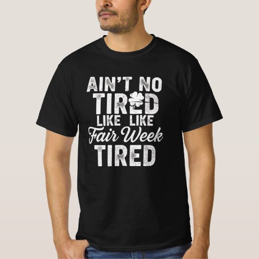 T-shirt Exhausted But Happy Design  (Devant)
