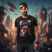 T-shirt Exit System | Retro Steampunk Alien Tee
