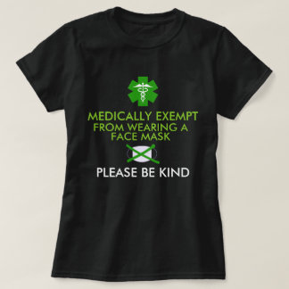 T-shirt Exonéré Médicalement Des Masques Visuels