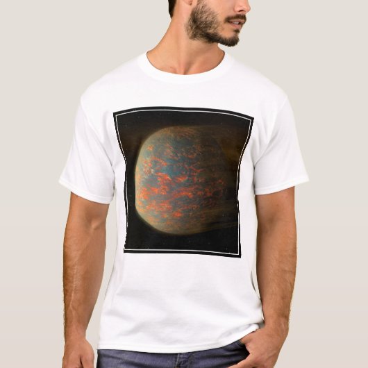 T-shirt Exoplanet 55 Cancri E Et Sa Surface Moulée (Devant)
