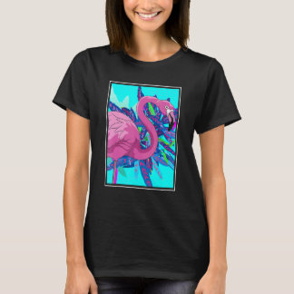 T-shirt Exotic Animal  Zoo Animal Tropical Bird Pink Flami