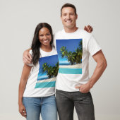 T-shirt Exotic beach throw pillow (Unisexe)