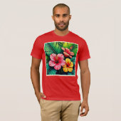 T-shirt Exotic Flower Garden Dreams (Devant entier)