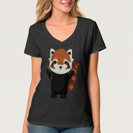 T-shirt Exotic magical little red panda bear (Devant)