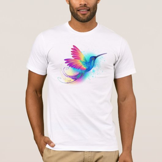 T-shirt Exotic Rainbow Hummingbird (Devant)