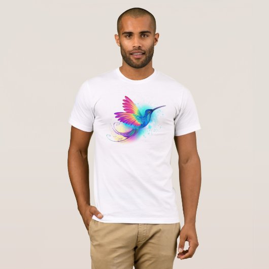 T-shirt Exotic Rainbow Hummingbird (Devant entier)