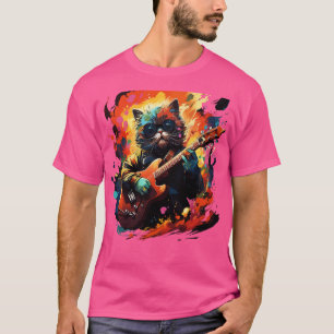 T-shirt Exotic Shorthair Jouer de la guitare