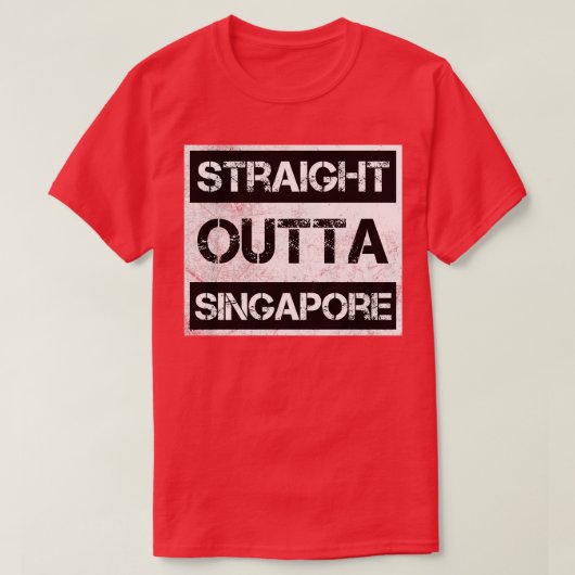 T-shirt Exp. pays cadeau Voyageur de Singapour (Design devant)