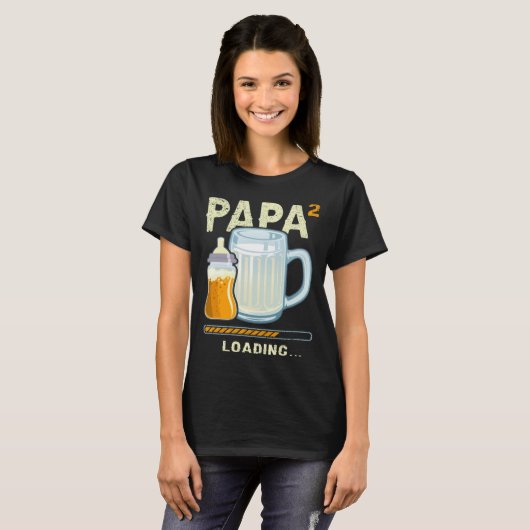 T-shirt Expectant Papa papa to be future papa 2nd Grandchi (Devant entier)