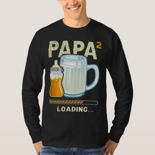 T-shirt Expectant Papa papa to be future papa 2nd Grandchi (Devant)