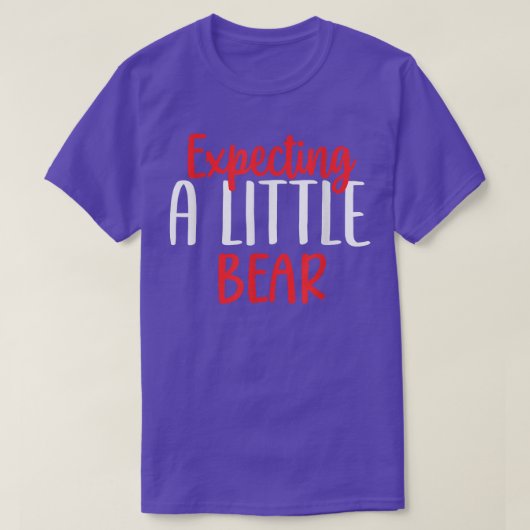 T-shirt Expecting A Little Bear Funny Pregnancy (Design devant)