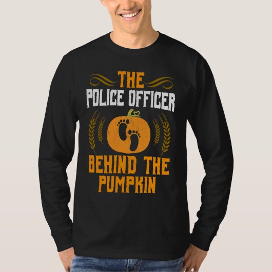 T-shirt Expecting Police Officer New Dad Halloween (Devant)