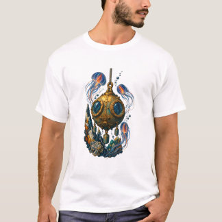 T-Shirt Expédition Rétro Bathysphère Abyssale