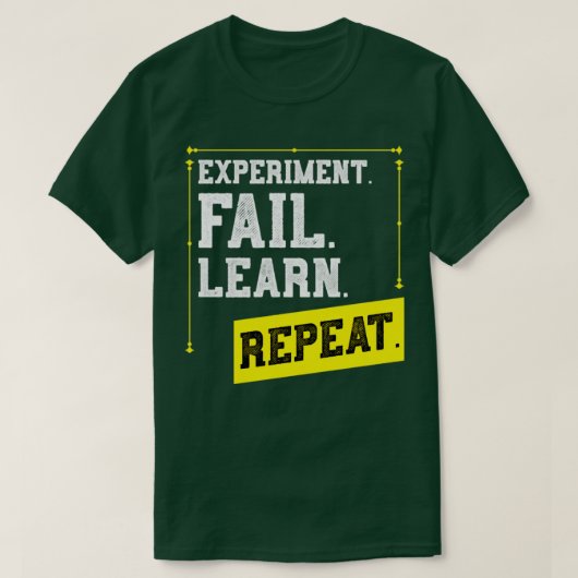 T-shirt Expérience Apprendre Répéter la physique de labora (Design devant)