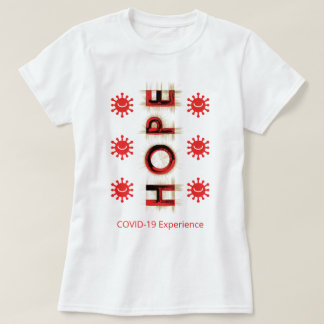 T-shirt Expérience COVID-19 - Espoir, Rouge, Virus sourian