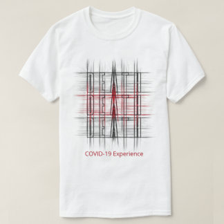 T-shirt Expérience COVID-19, Pandémie, Mort, Rouge & Noir