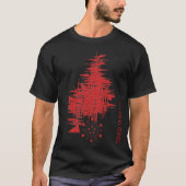 T-shirt Expérience COVID-19, Virus Spread Red Black Person (Devant)