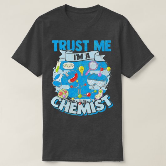 T-shirt Expérience de chimie Tableau périodique Molécule A (Design devant)