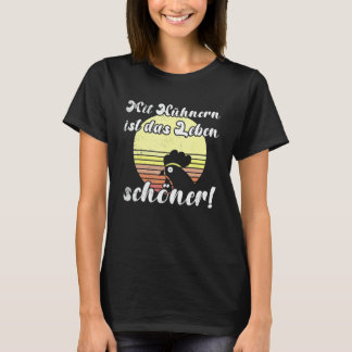 T-shirt Expérience de poulet de coucher de soleil de poule