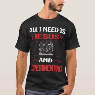 T-shirt Expérience drôle de Jésus expérimentant Experiment