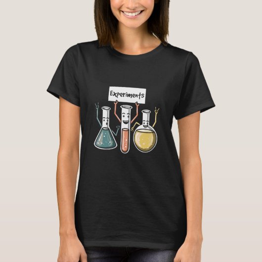 T-shirt Expériences Chimie Science passionnée Chimiste (Devant)