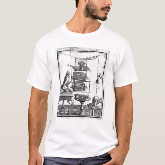 T-shirt Expérimentation avec l'électricité (Devant)
