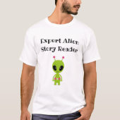 T-shirt Expert Alien Story Reader - mignon pour les enseig (Devant)