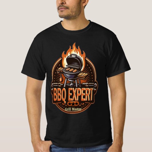 T-shirt expert barbecue (Devant)
