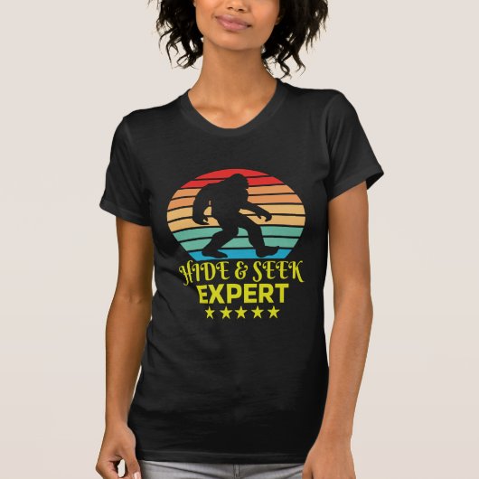 T-shirt Expert Bigfoot Cache-Cache Drôle (Devant)