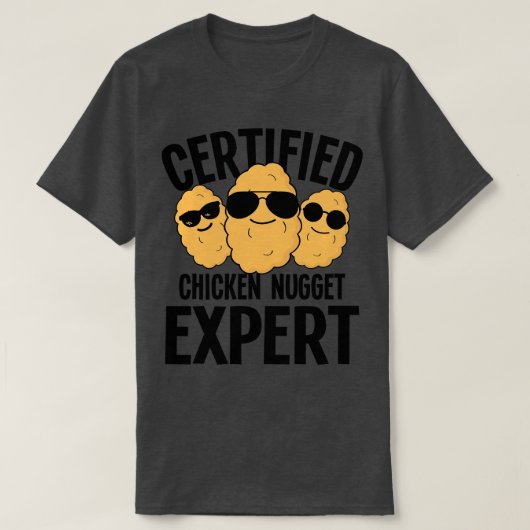 T-shirt Expert certifié en nugget de poulet (Design devant)