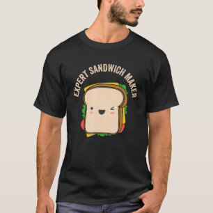 T-shirt Expert de la fabrication de sandwichs amateur de h