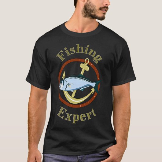 T-shirt Expert de la pêche (Devant)