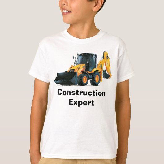 T-shirt Expert en construction (Devant)