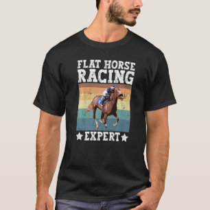 T-shirt Expert en courses de chevaux à plat Équestre