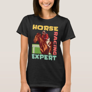 T-shirt Expert en courses de chevaux Cavalier à cheval Pas