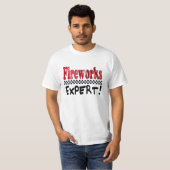 T-shirt Expert en Feux d'Artifice (Devant entier)