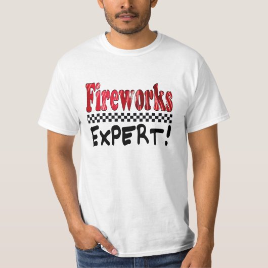 T-shirt Expert en Feux d'Artifice (Devant)