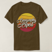 T-shirt Expert en géographie (Design devant)