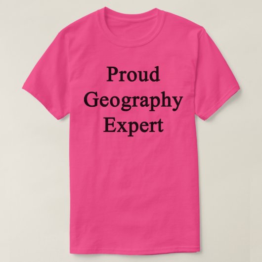 T-shirt Expert en Géographie (Design devant)