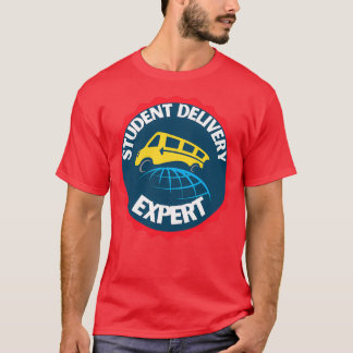 T-shirt Expert en livraison scolaire conducteur de bus sco