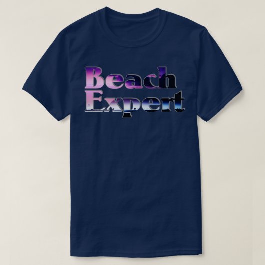 T-shirt Expert en plage (Design devant)