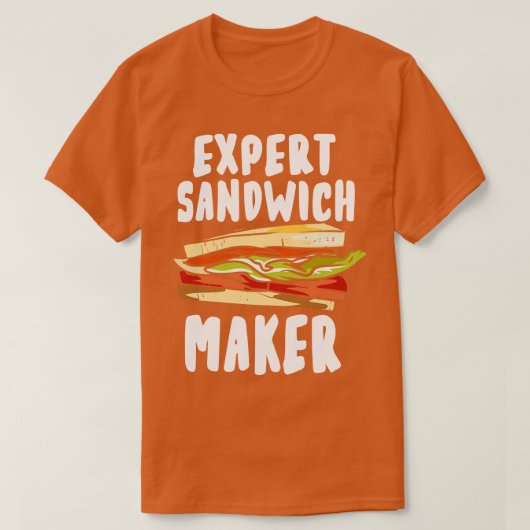 T-shirt Expert Sandwich Maker (Design devant)