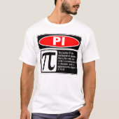 T-shirt Explication de pi (Devant)
